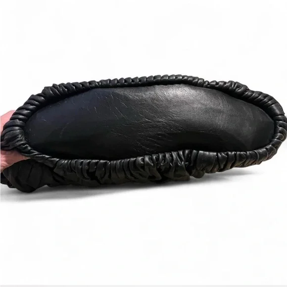 Coach Madison Sophia Black Ruched Leather Satchel with Gold Hardware - Picture 5 of 8